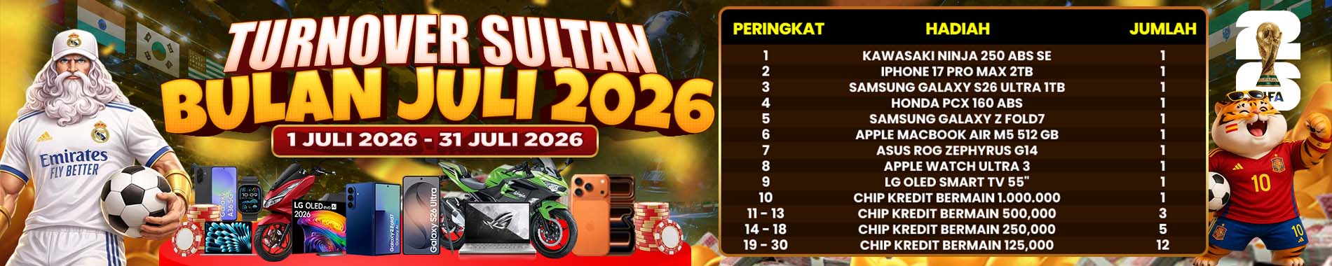 SPESIAL EVENT TURNAMENT TURNOVER JUNI 2026